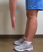 Inability to touch your toes